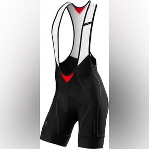 Specialized Men's Black and Red Cycling Bib Shorts